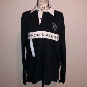 Men’s Black mallet Polo shirt NEW!
